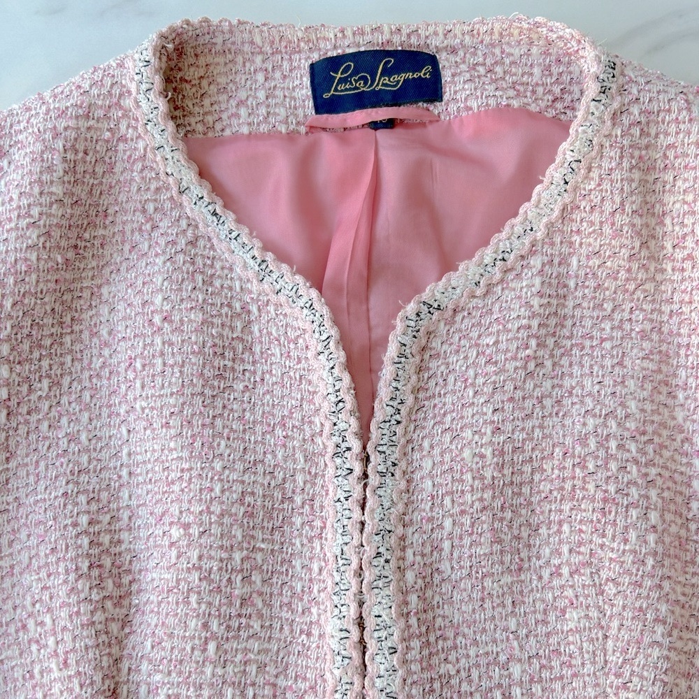 Luisa Spagnoli size 46 tweed blazer - Picture 5 of 16